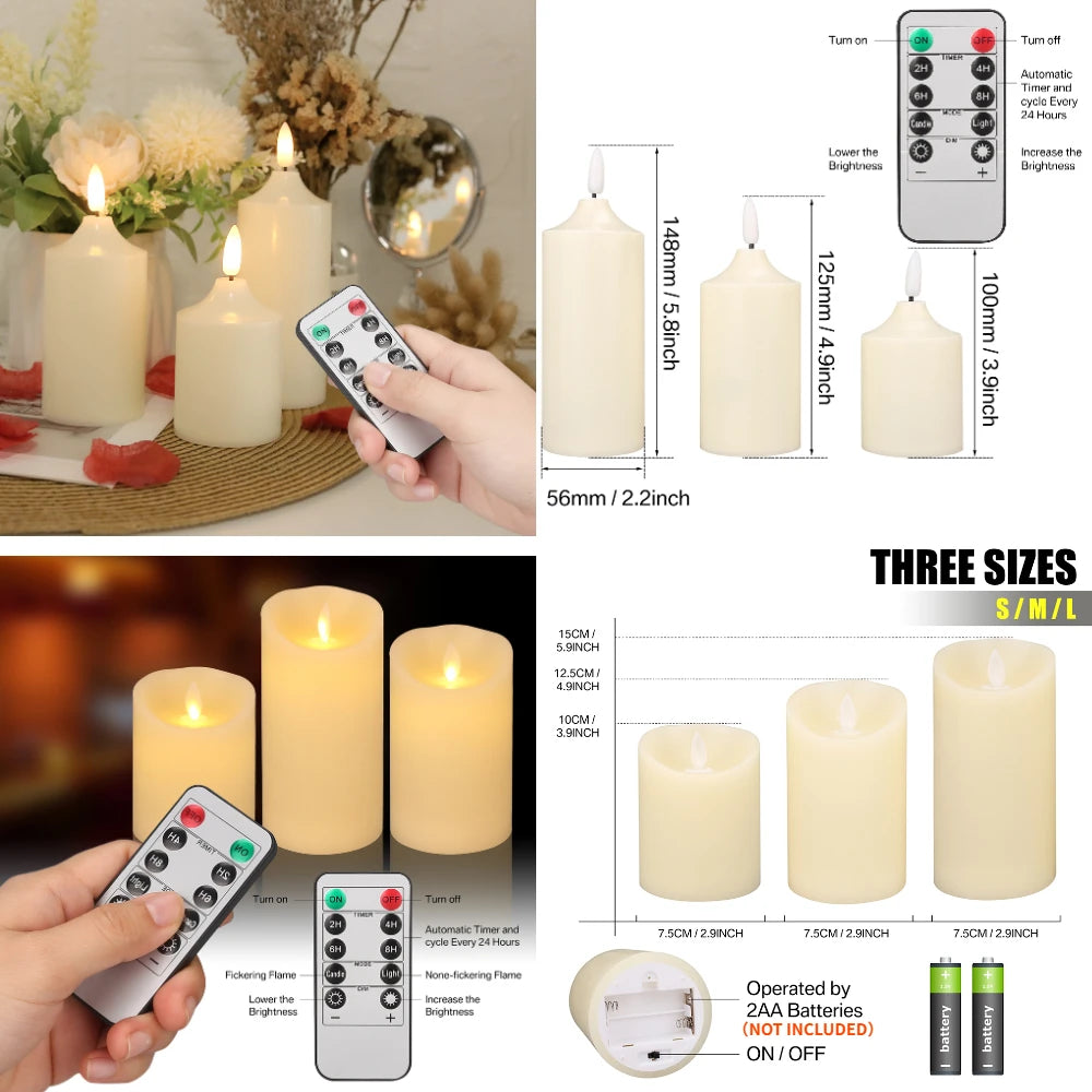 Choice Flameless LED Tea Lights With Timer Pack For Home