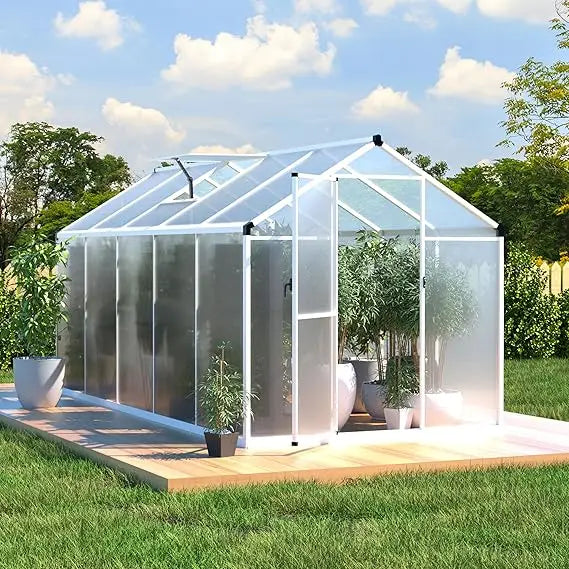 Backy Polycarbonate Aluminum Greenhouse With Vents