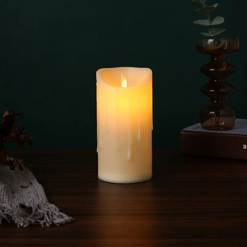 Flameless LED Candle With Remote Control By Color For Bar