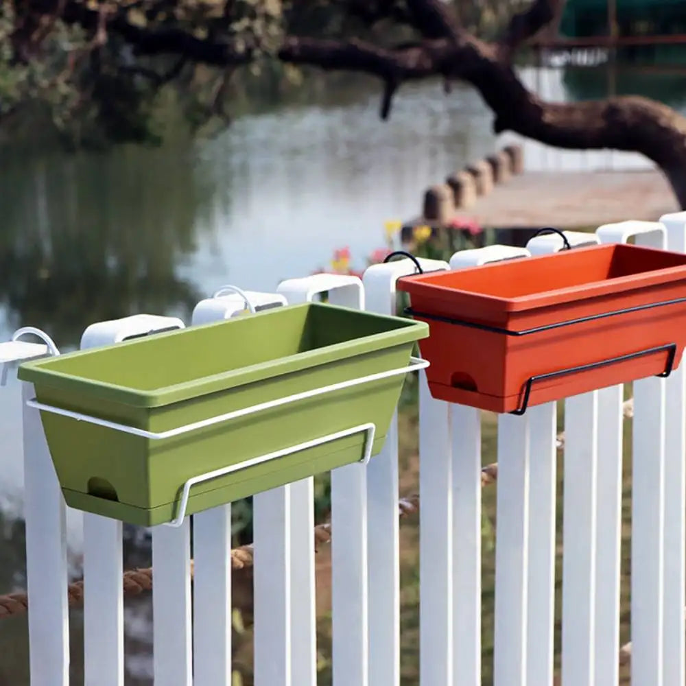 Homyl Hanging Planter For Balcony Railing Garden Window Box