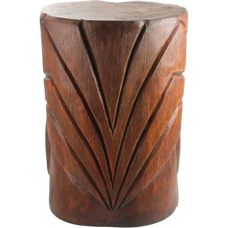 Toscano Grand Tiki Kanaloa Teeth Side Table Outdoor Statue