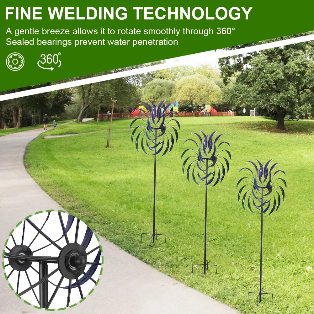 Windmill Wind Catcher Wear Resistant Garden Decor Shunmaii