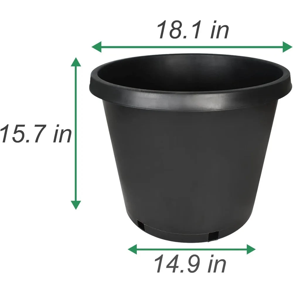 Jiaoying 15 Gallon Nursery Pots 10 Pack For Seedlings