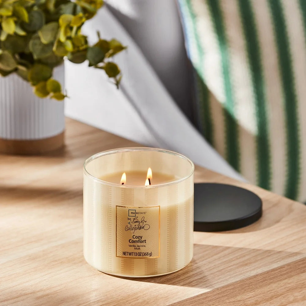 XMSJ Aromatic 3 Wick Candle Cozy Comfort Gift Idea Set