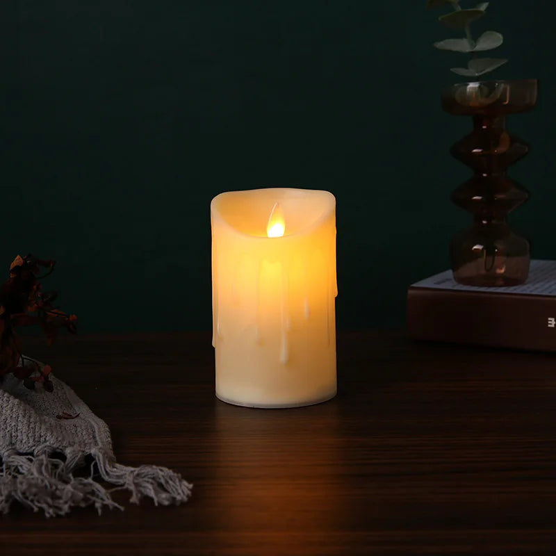 Flameless LED Candle With Remote Control By Color For Bar