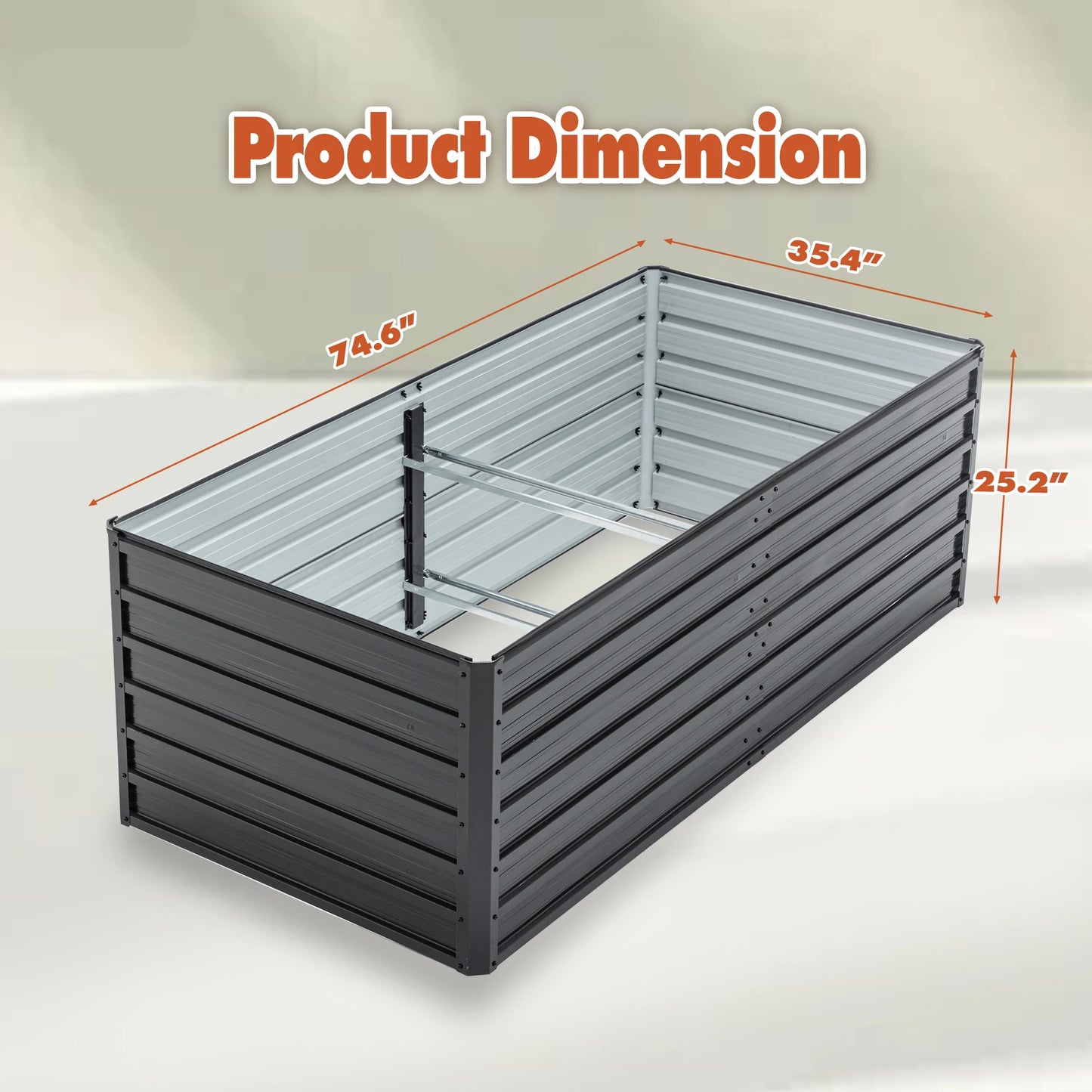 Hign Concerned Galvanized Metal Raised Bed For Gardeners