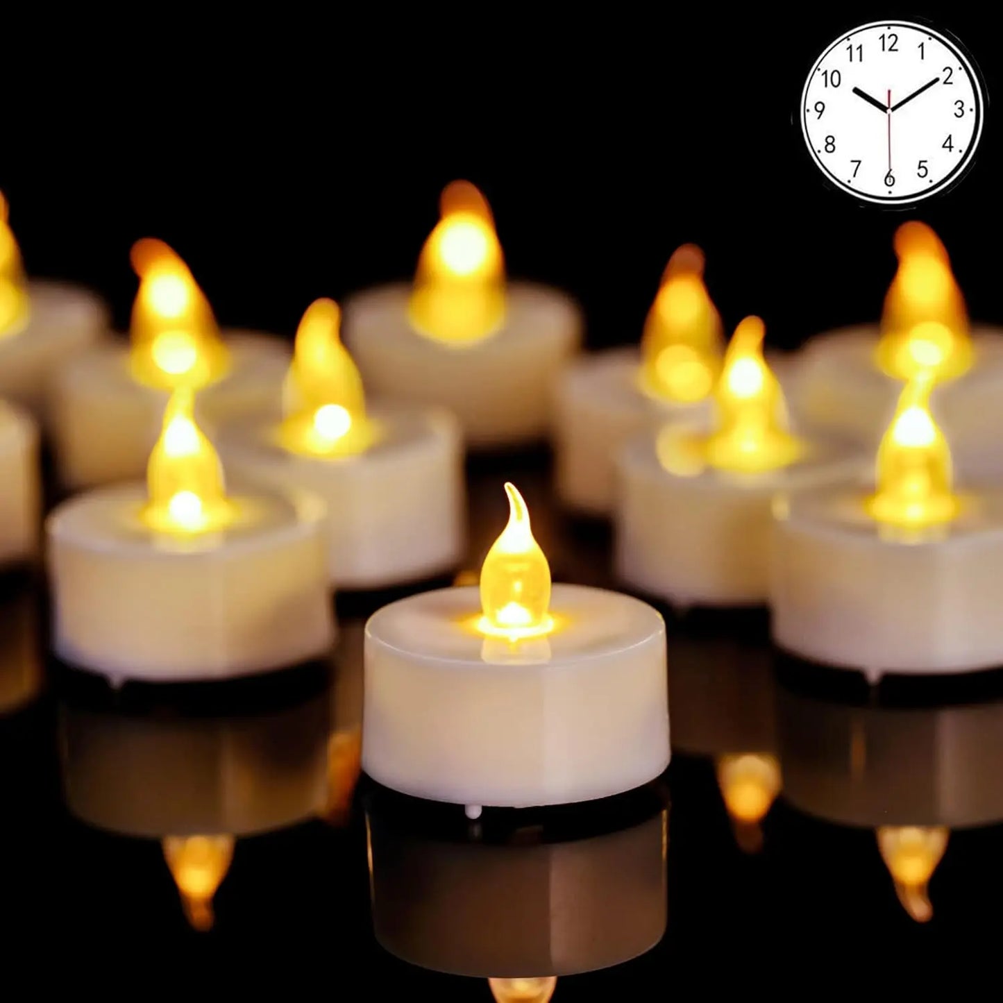 Choice Flameless LED Tea Lights With Timer Pack For Home