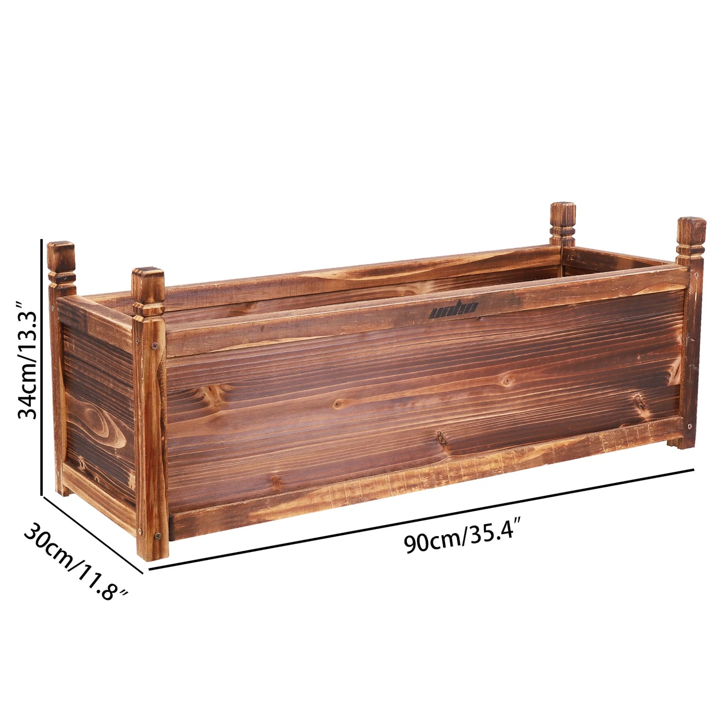 Finishing Raised Wood Garden Bed Planter Window Box