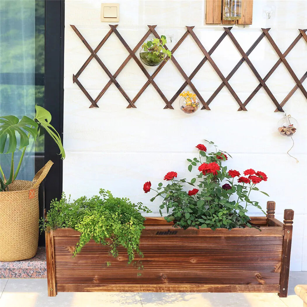 Hign Concerned Wood Planter Box Raised Bed Gardeners