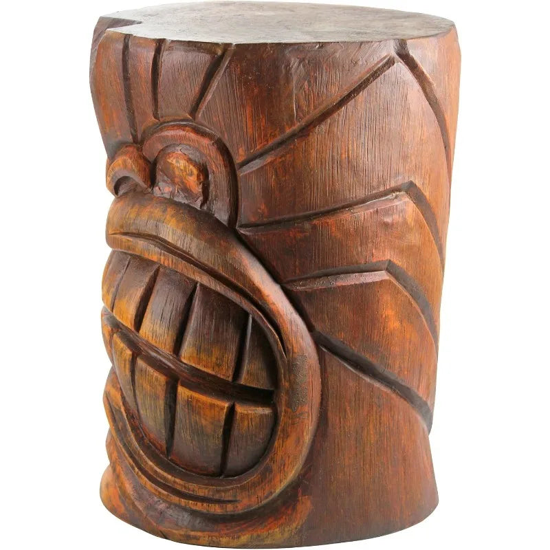 Toscano Grand Tiki Kanaloa Teeth Side Table Outdoor Statue