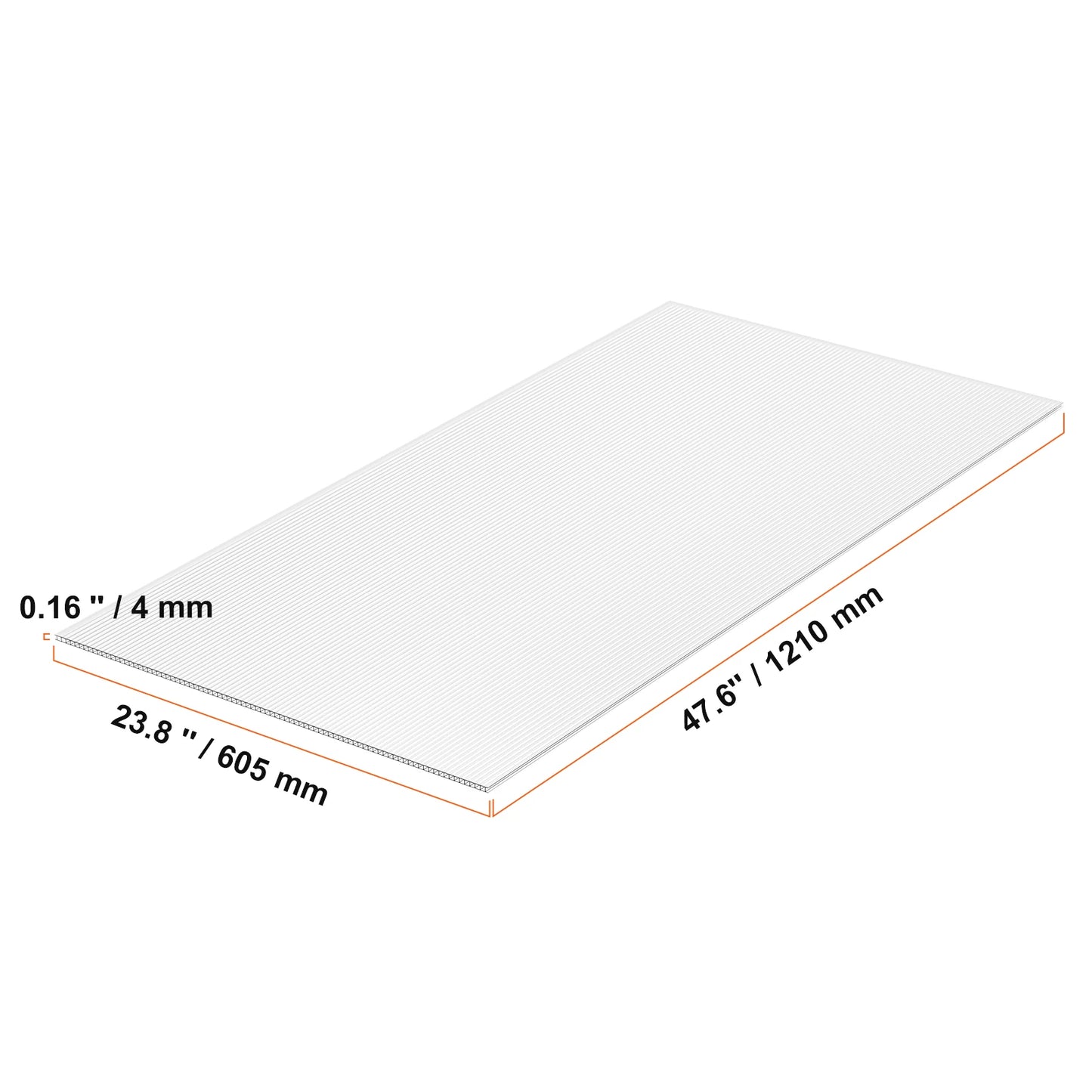 SucceBuy Polycarbonate Panels For Greenhouse Waterproof UV
