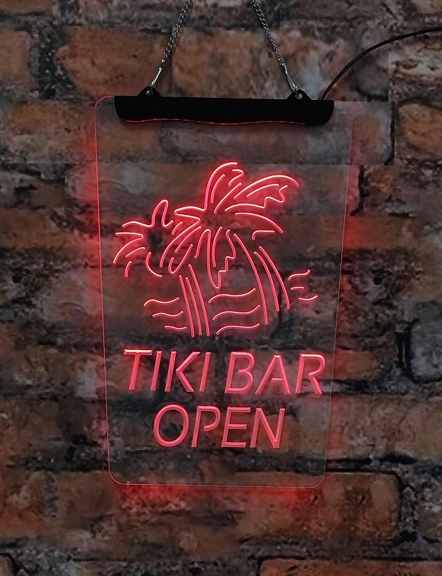 Tiki Bar Neon Sign Acrylic Wall Art by PGY for Homes