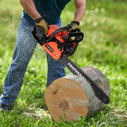 58cc 2-Stroke Chainsaw High Power For Logging Professionals