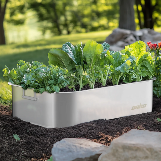 Stainless Steel Plant Box Decks Set of 3 for Garden