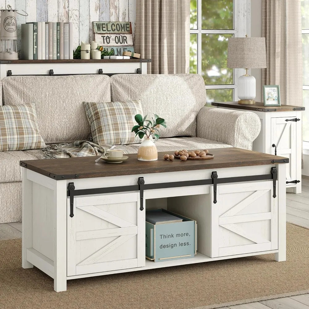 Lift Top Coffee Table Storage Farmhouse Rustic Sliding