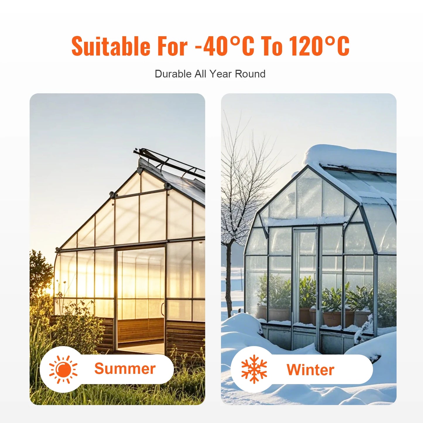 SucceBuy Polycarbonate Panels For Greenhouse Waterproof UV