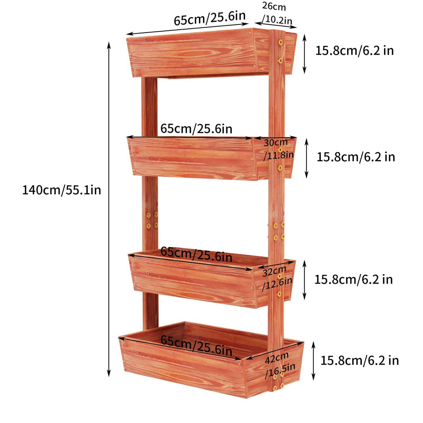 Finishing Vertical Planter Stand Ladder For Gardeners