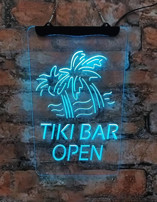 Tiki Bar Neon Sign Acrylic Wall Art by PGY for Homes