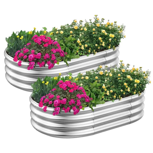 Choice Galvanized Raised Garden Bed Kit Planter Box