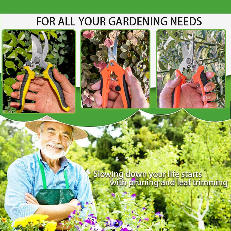 Choice Garden Pruners Set 3pc Stainless Scissors Gardeners