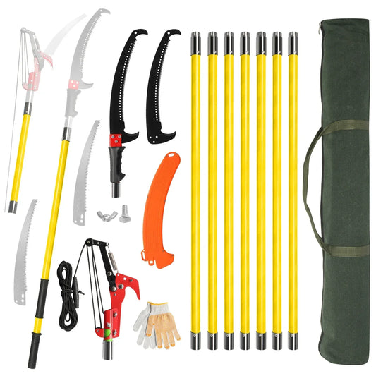 Telescopic Tree Pole Pruner 30 Feet Gardeners Lopper Tool