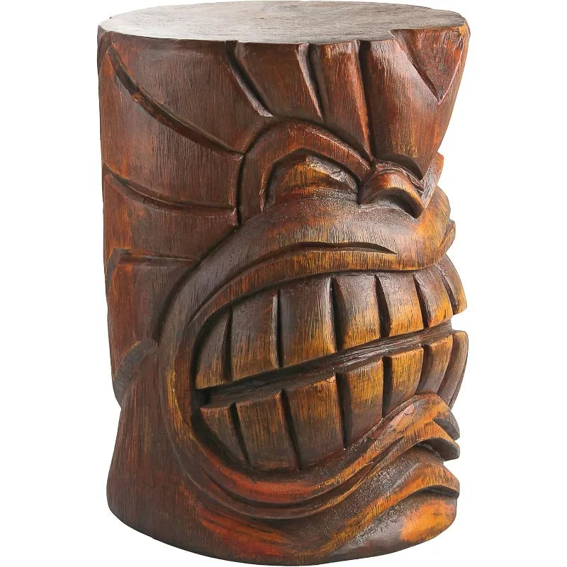 Toscano Grand Tiki Kanaloa Teeth Side Table Outdoor Statue