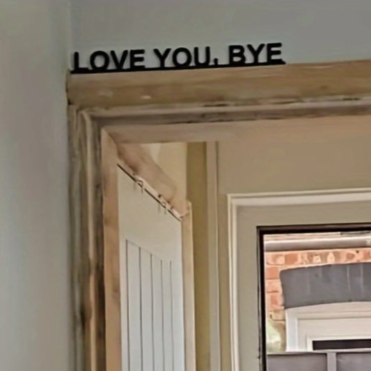 HELLOYOUNG Love You Bye Wall Art Romantic Message Decor