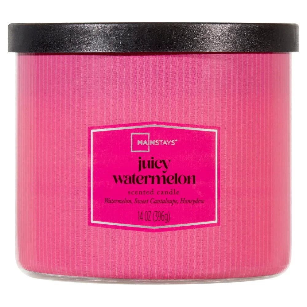 XMSJ Three Wick Juicy Watermelon Scented Candle Home Decor