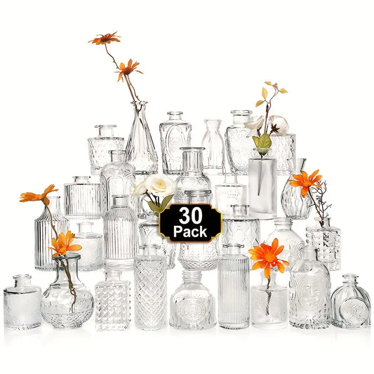 Function Glass Bud Vases Set For Wedding Centerpieces