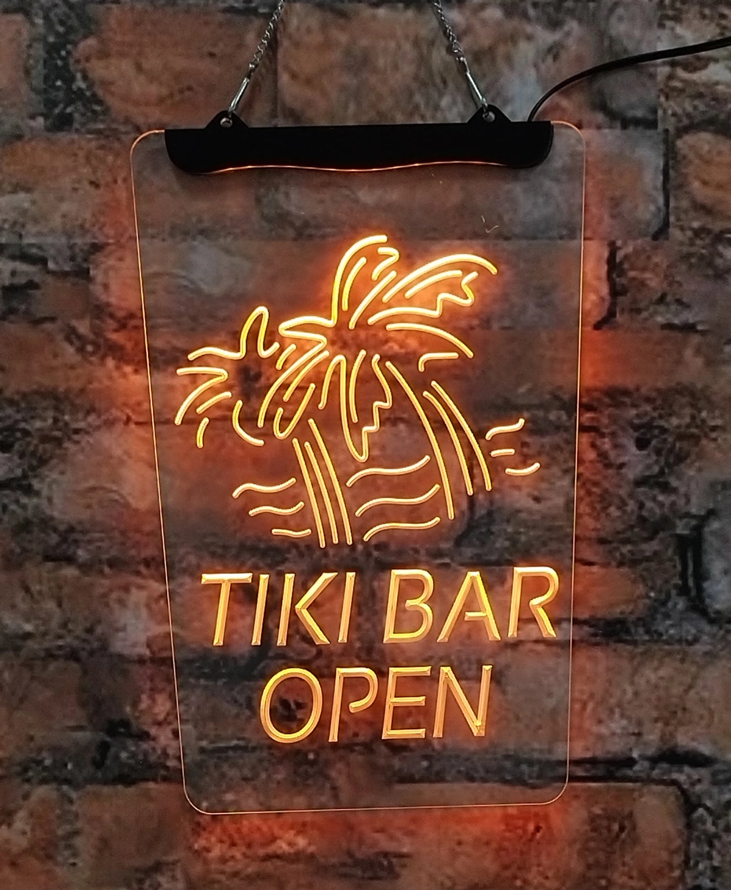 Tiki Bar Neon Sign Acrylic Wall Art by PGY for Homes