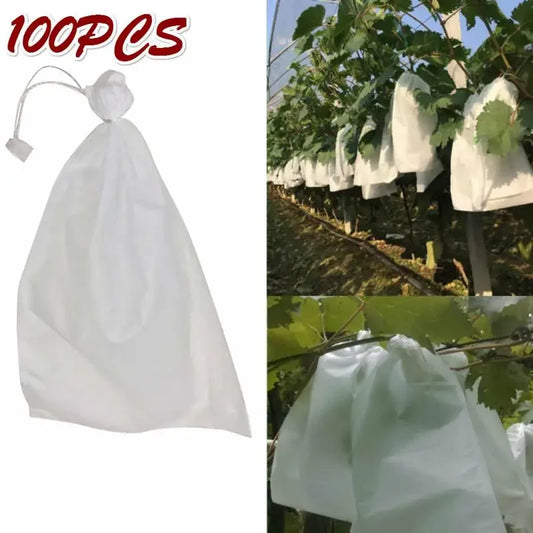 Choice Grape Protect Bags Drawstring Mesh For Gardeners