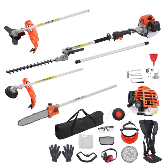 SucceBuy 26cc 5in1 Gas Hedge Trimmer Edger Pole Saw DIY