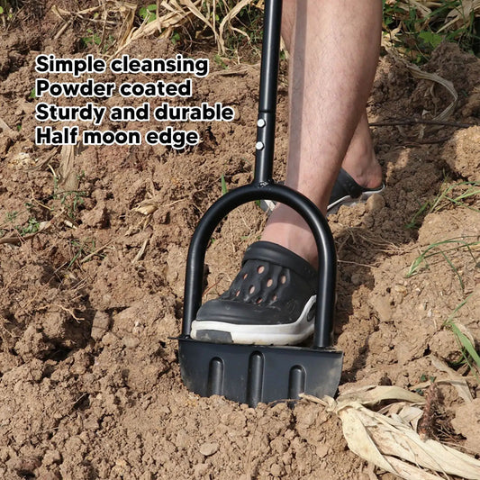 Half Moon Lawn Edger High Hardness Simple Cleansing Carbon Steel Manual Trimming Shovel for Garden  Manual Half Moon Edger