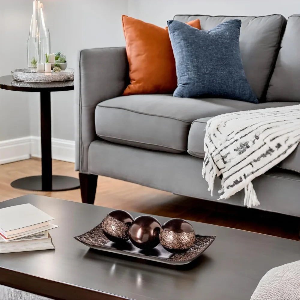 Hign-concerned Dublin Decor Tray and Ball Set for Room