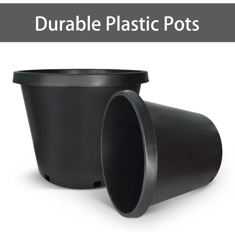 Jiaoying 15 Gallon Nursery Pots 10 Pack For Seedlings
