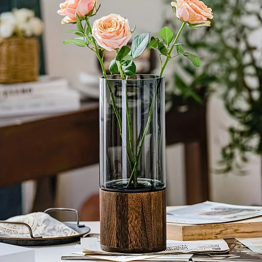 Choice Glass Vase Light Luxury Retro Table Decor Accent