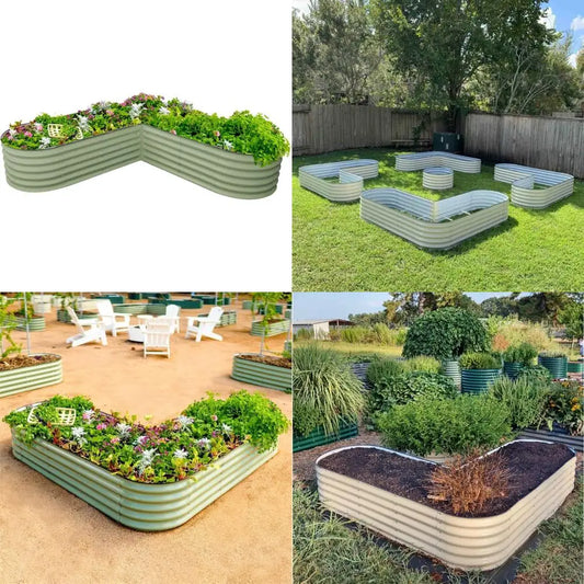 DAFIFY Vego Garden L Shaped Raised Bed Planter Vegetables