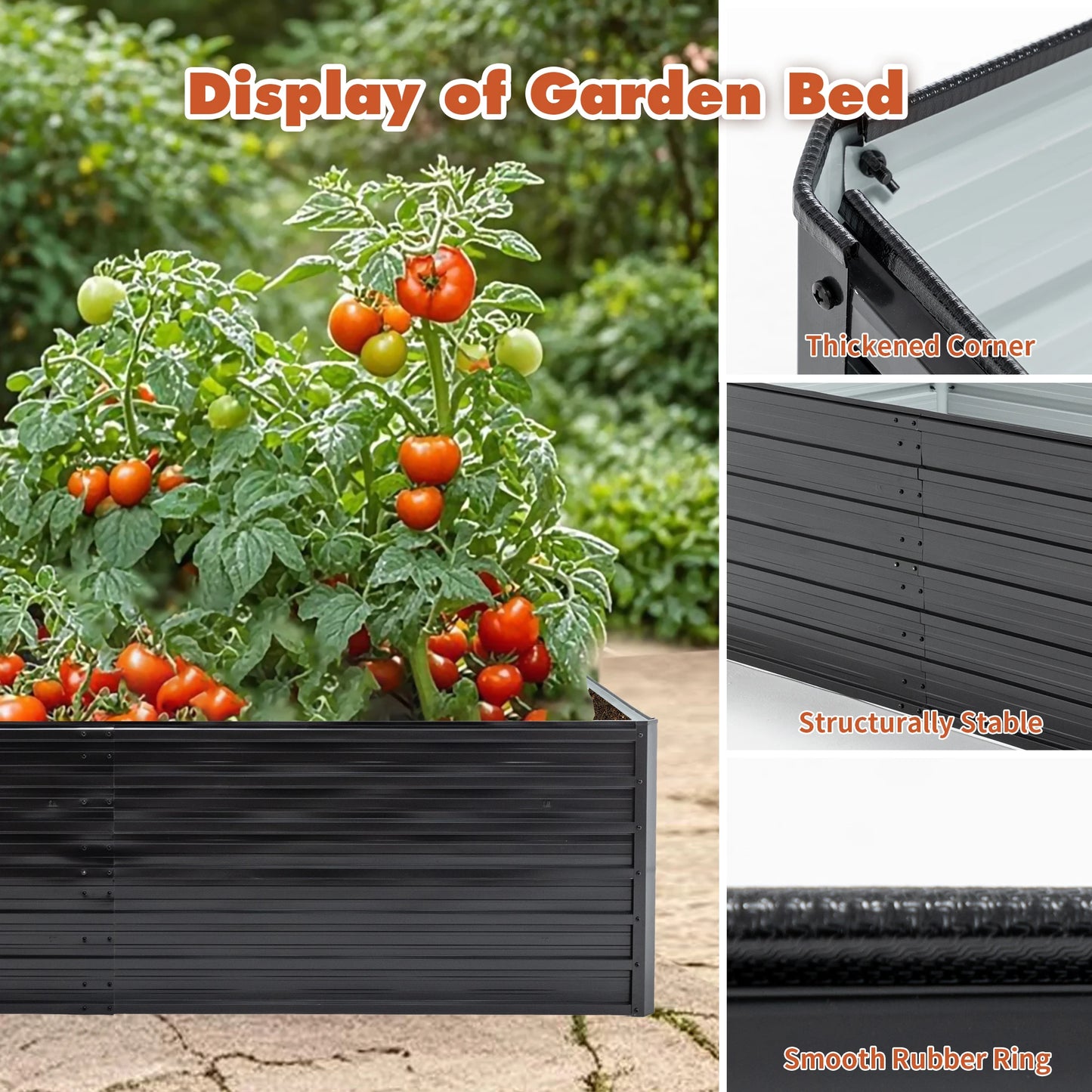 Hign Concerned Galvanized Metal Raised Bed For Gardeners