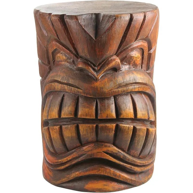 Toscano Grand Tiki Kanaloa Teeth Side Table Outdoor Statue