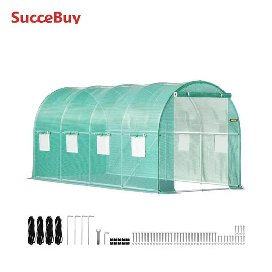 VEVOR Walk-In Tunnel Greenhouse Gardeners Galvanized Frame
