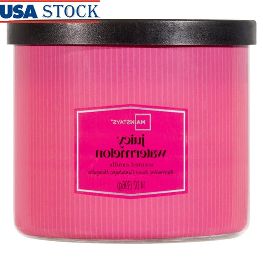 XMSJ Three Wick Juicy Watermelon Scented Candle Home Decor