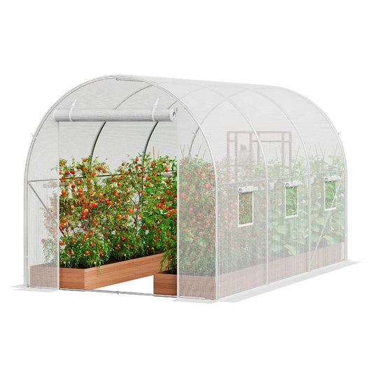 Walkin Tunnel Greenhouse Hign Galvanized Frame Gardeners