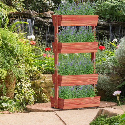 Finishing Vertical Planter Stand Ladder For Gardeners