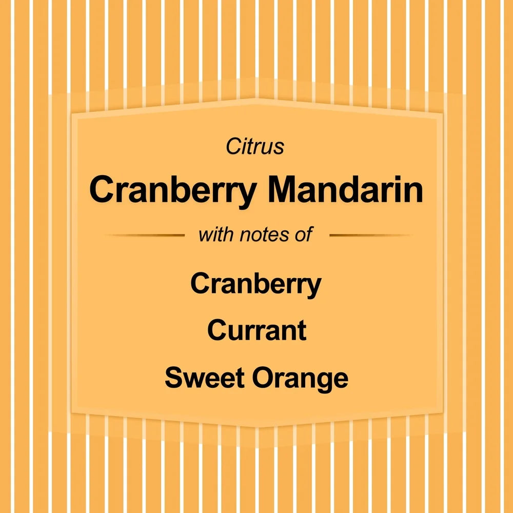 XMSJ Cranberry Mandarin Scented Candle 3 Wick Home Decor