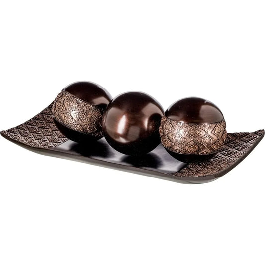 Hign-concerned Dublin Decor Tray and Ball Set for Room
