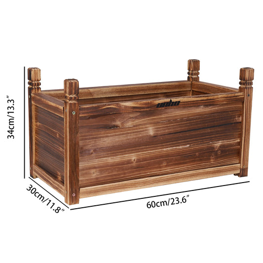 Hign Concerned Wood Planter Box Raised Bed Gardeners