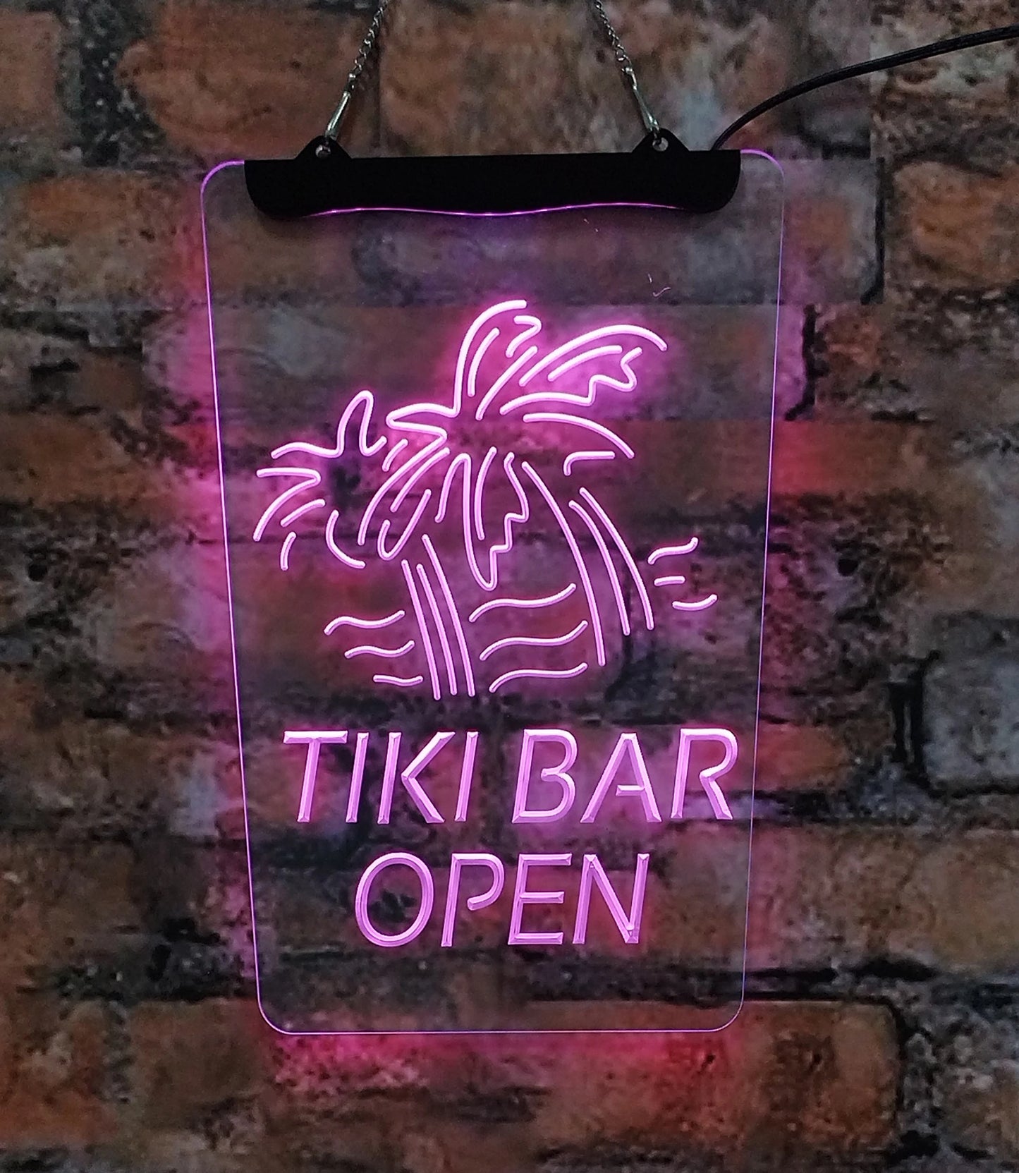 Tiki Bar Neon Sign Acrylic Wall Art by PGY for Homes