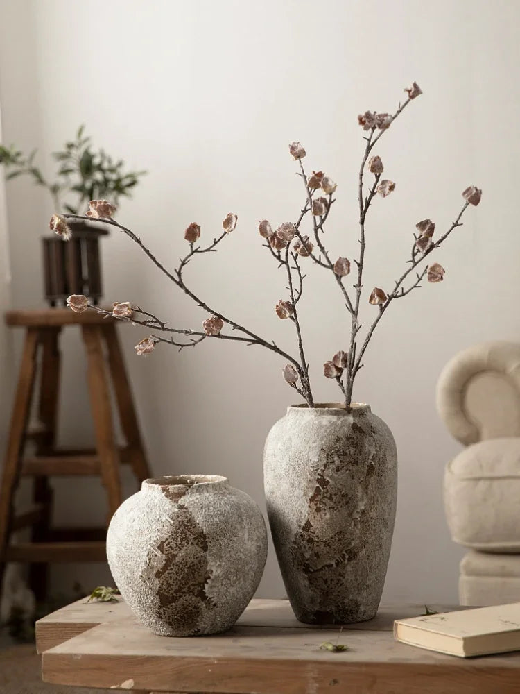 Hydroponic Ceramic Vase Mottled Retro Chinese Home Decor