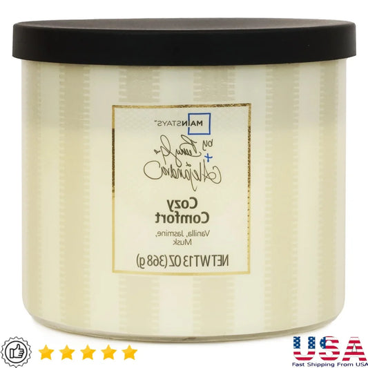 XMSJ Aromatic 3 Wick Candle Cozy Comfort Gift Idea Set