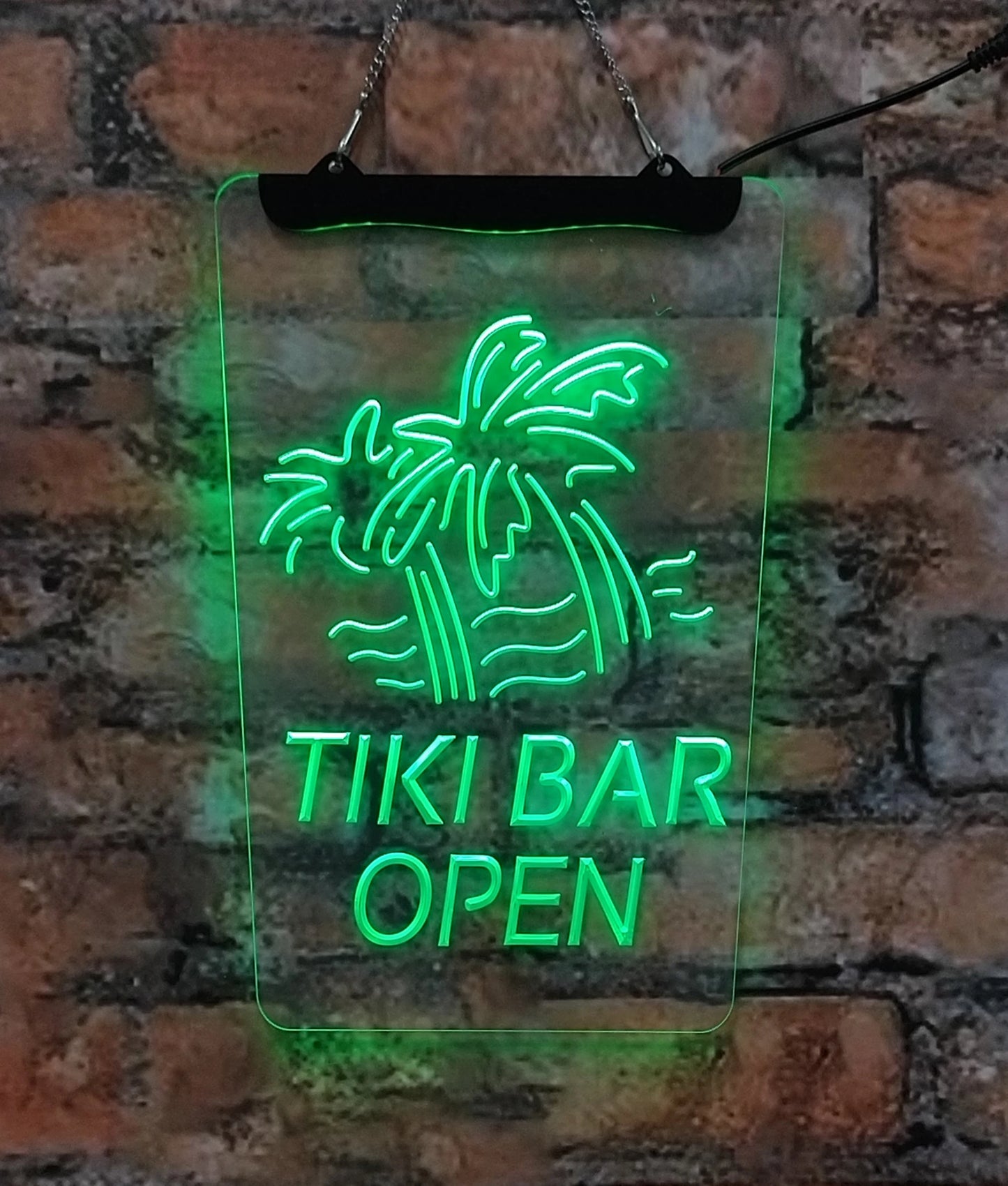 Tiki Bar Neon Sign Acrylic Wall Art by PGY for Homes